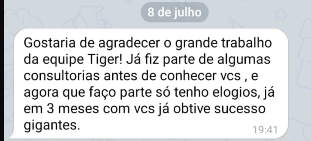 Depoimento de membro
