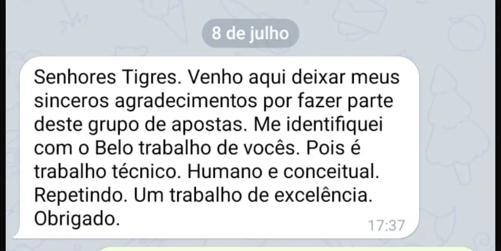 Depoimento de membro
